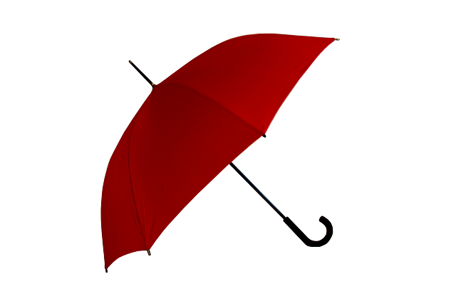 červený deštník